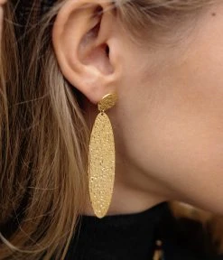 Boucles D'oreilles Patricia (Acier Doré) -Zagbijoux Boutique SEL18420 01MAT P