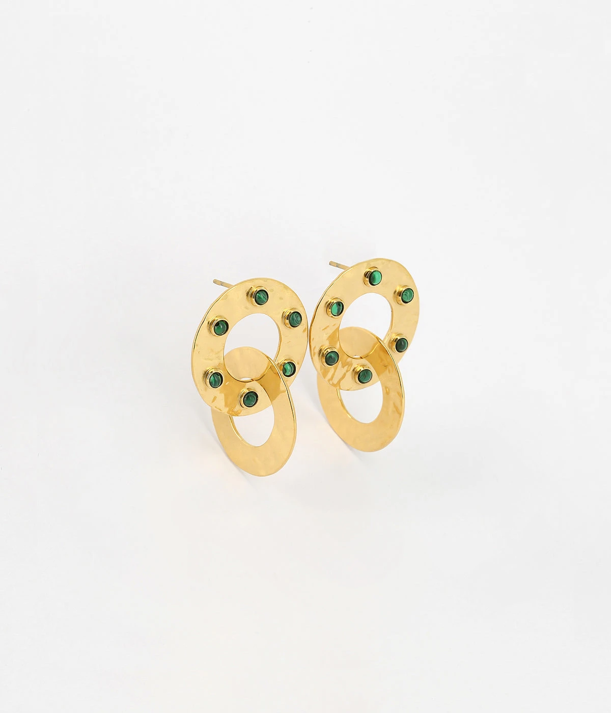 Boucles D'oreilles Alizée (Acier Doré) 3 Boucles D'oreilles Alizée (Acier Doré)