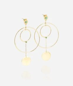 Boucles D'oreilles Gloria (Acier Doré)