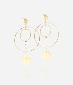 Boucles D'oreilles Gloria (Acier Doré) -Zagbijoux Boutique SEL19675 01SEL WEB