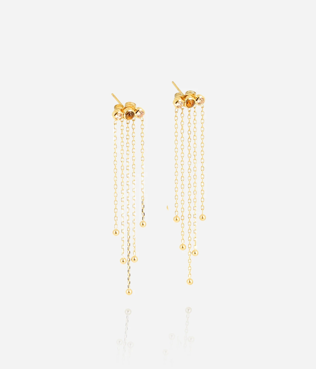 Boucles D'oreilles Alfie (Acier Doré) 5 Boucles D'oreilles Alfie (Acier Doré) – Image 3