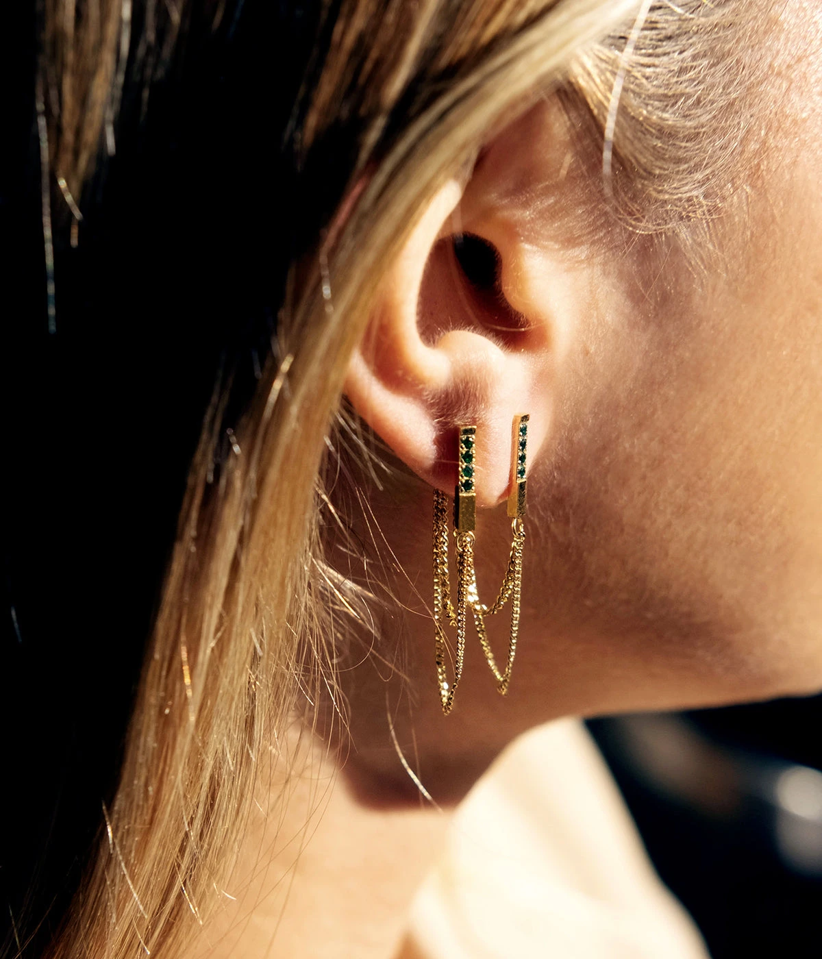 Boucles D'oreilles Sigiro (Acier) 4 Boucles D'oreilles Sigiro (Acier) – Image 2