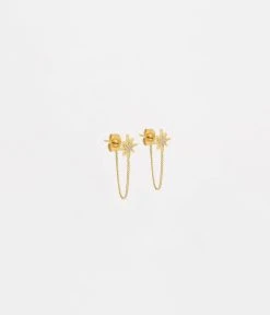 Boucles D'oreilles Isaac (Acier Doré)