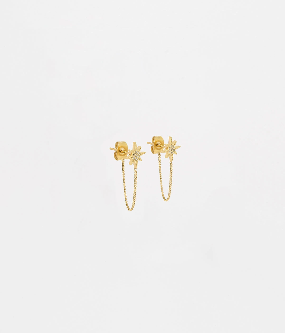 Boucles D'oreilles Isaac (Acier Doré) 3 Boucles D'oreilles Isaac (Acier Doré)