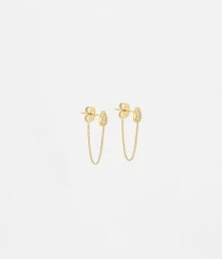 Boucles D'oreilles Nova (Acier Doré)