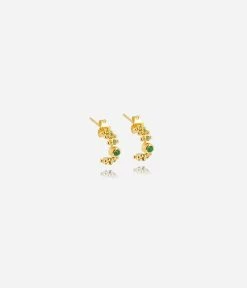 Boucles D'oreilles Lova (Acier Doré) -Zagbijoux Boutique SES20140 01GRN WEB