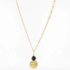 Sautoir Manbo (Acier Doré) -Zagbijoux Boutique SNL10060 01BLK d3a8235a 8d74 4b0b 819d ee8b03972986