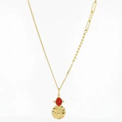 Sautoir Manbo (Acier Doré) -Zagbijoux Boutique SNL10060 01RED bf30e105 33b4 4332 8b46 3eda6bff0aaa