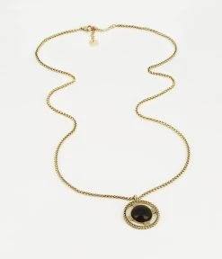 Sautoir Tour (Acier Doré)