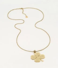 Sautoir Trifoglio (Acier Doré)