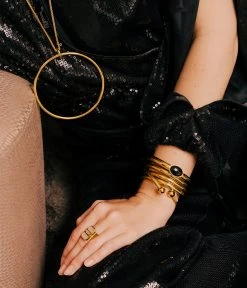 Sautoir Galbé (Acier Doré) -Zagbijoux Boutique SNL18356 01UNI P2