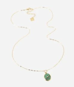 Collier Dakota (Acier Doré) -Zagbijoux Boutique SNL19767 01GRN WEB