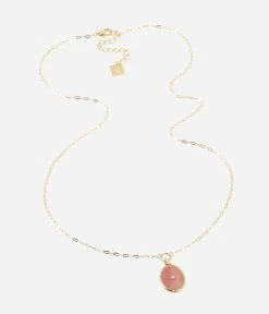 Collier Dakota (Acier Doré) -Zagbijoux Boutique SNL19767 01PNK WEB