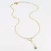 Collier Long Baleria (Acier Doré) -Zagbijoux Boutique SNM15057 01WHT WEB