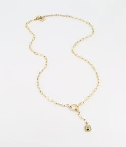 Collier Long Baleria (Acier Doré)