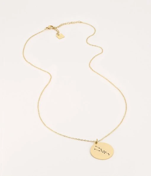 Sautoir Taurus (Acier Doré) -Zagbijoux Boutique SNM15484 01WHT WEB