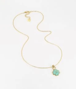 Sautoir Trifolium (Acier Doré) -Zagbijoux Boutique SNM16496 01AQU WEB