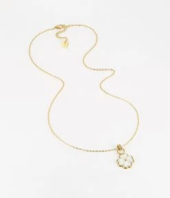 Sautoir Trifolium (Acier Doré) -Zagbijoux Boutique SNM16496 01SEL WEB