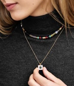 Collier Mula (Acier Doré) 7 Collier Mula (Acier Doré) -Zagbijoux Boutique SNM18124 01SEL P