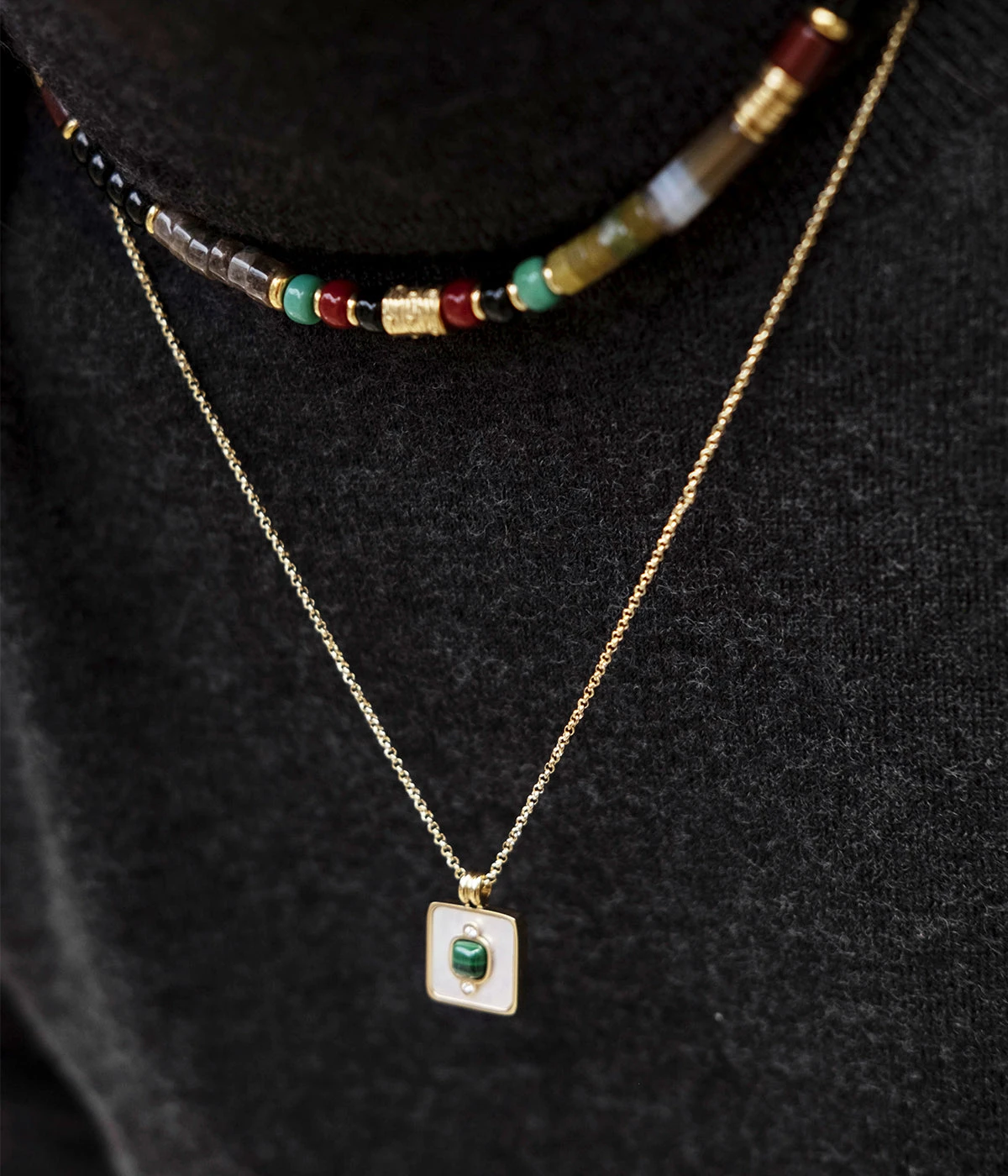 Collier Mula (Acier Doré) 4 Collier Mula (Acier Doré) – Image 2