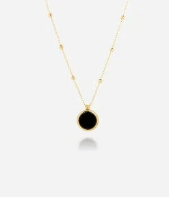 Collier Pearl (Acier Doré) -Zagbijoux Boutique SNM18338 01BLK WEB