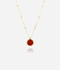 Collier Pearl (Acier Doré) -Zagbijoux Boutique SNM18338 01RED WEB