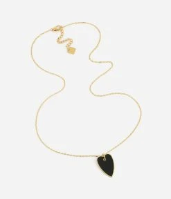 Collier Tenero (Acier Doré) -Zagbijoux Boutique SNM18547 01BLK WEB