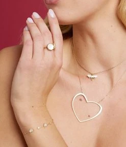 Collier Lovita (Acier Doré) -Zagbijoux Boutique SNM20159 01WHT P1