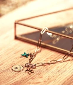 Collier Aline (Acier Doré) -Zagbijoux Boutique SNM9749 01UNI