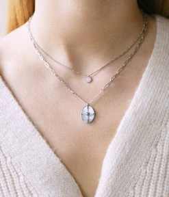 Collier Fame (Acier) -Zagbijoux Boutique SNS09835 00WHT P1