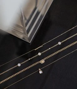 Collier Muri (Acier Doré) -Zagbijoux Boutique SNS10098 01WHT N