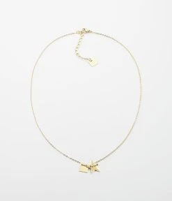 Collier Lucky Square (Acier Doré)