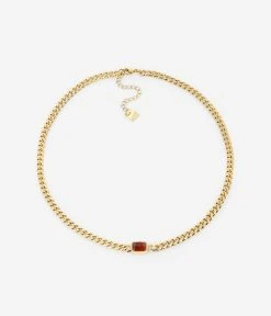 Collier Ulysse (Acier Doré) -Zagbijoux Boutique SNS11018 01RED 01 WEB