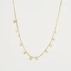 Collier Mini Confettis (Acier Doré) -Zagbijoux Boutique SNS12105 01WHT WEB