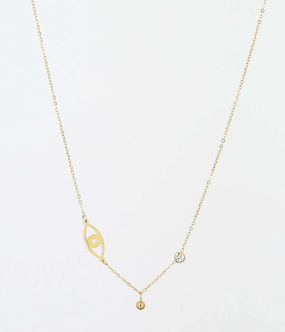 Collier Nazar (Acier Doré) 3 Collier Nazar (Acier Doré)