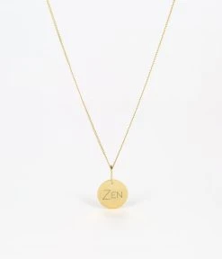 Collier Zen (Acier Doré) -Zagbijoux Boutique SNS13729 01UNI WEB2