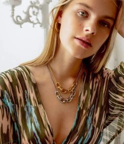 Collier Shiro (Acier Doré) -Zagbijoux Boutique SNS13888 01UNI P2