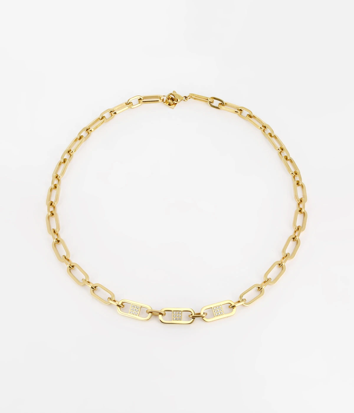 Collier Délia (Acier Doré) 3 Collier Délia (Acier Doré)