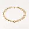 Collier Quatro (Acier Doré) -Zagbijoux Boutique SNS15177 01UNI WEB