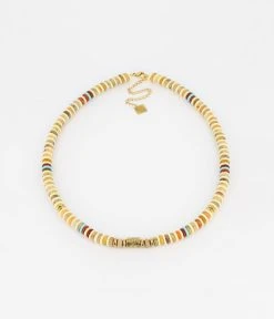 Collier Kishi (Acier Doré) -Zagbijoux Boutique SNS16189 01WHT WEB