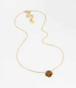 Collier Trifolium (Acier Doré) -Zagbijoux Boutique SNS16496 01CFE WEB