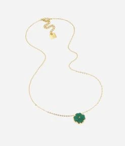 Collier Trifolium (Acier Doré) -Zagbijoux Boutique SNS16496 01GRN WEB