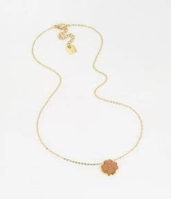 Collier Trifolium (Acier Doré) -Zagbijoux Boutique SNS16496 01NUD WEB