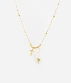 Collier Semi (Acier Doré)