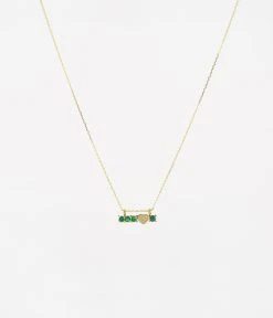 Collier Brenda (Acier Doré) -Zagbijoux Boutique SNS18055 01GRN WEB