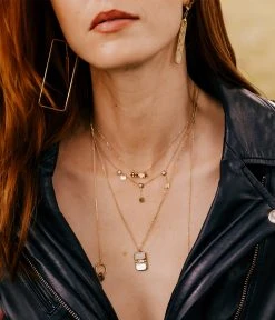 Collier Brenda (Acier Doré) -Zagbijoux Boutique SNS18055 01RED P