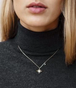 Collier Clara (Acier Doré) -Zagbijoux Boutique SNS18111 01WHT P