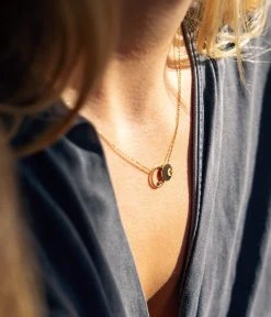 Collier Ceres (Acier Doré) -Zagbijoux Boutique SNS18250 01WHT P