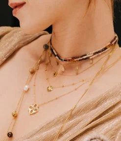 Collier Tux (Acier Doré) -Zagbijoux Boutique SNS18299 01CFE P1