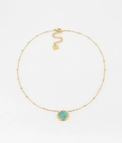 Collier Pearly (Acier Doré) 17 Collier Pearly (Acier Doré) -Zagbijoux Boutique SNS18338 01AQU WEB